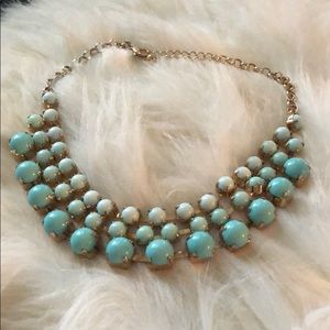 Blue and gold necklace